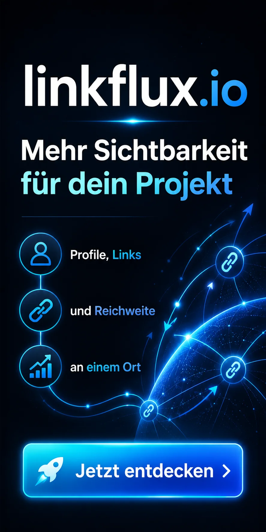 linkflux.io – Mehr Sichtbarkeit für dein Projekt